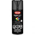 Krylon Colormaxx Paint/Primer Satin Black 340g